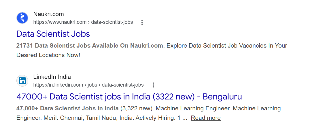 Screenshot_Data Science jobs in India