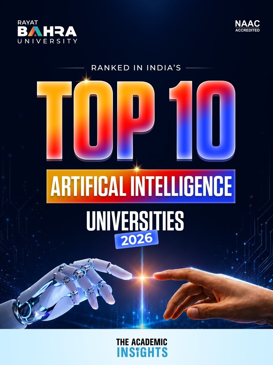 Rayat Bahra University Has Been Ranked Among India’s Top 10 Artificial Intelligence Universities of 2026. Here’s Why This Recognition Makes Complete Sense